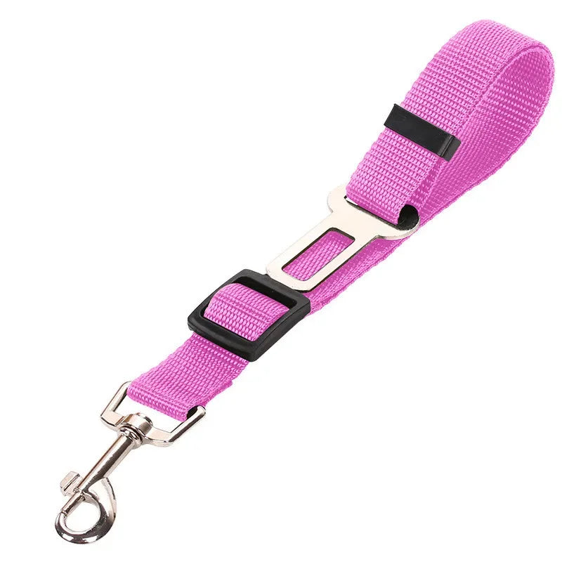Dog Car Seat Belt – Adjustable Safety Harness Clip for Dogs