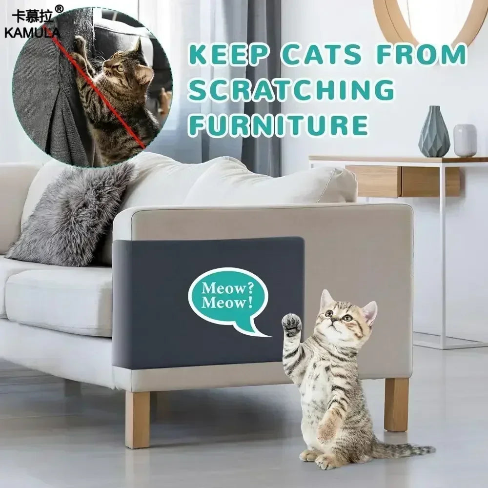 Cat Scratch Furniture Protector – Self-Adhesive Cat Sofa & Wall Guard