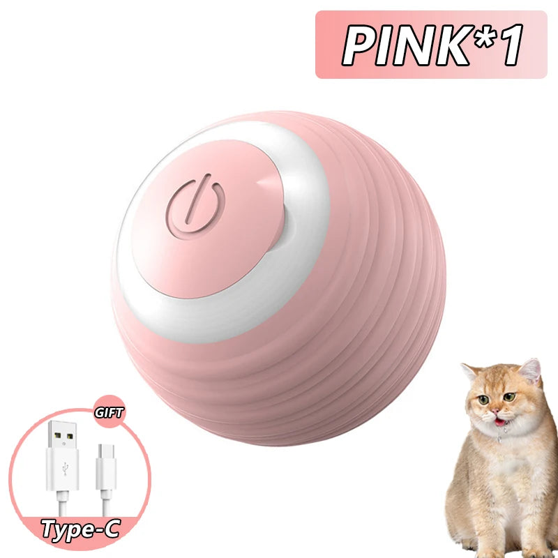 Interactive Cat Ball Toy – Smart Automatic Rolling Ball