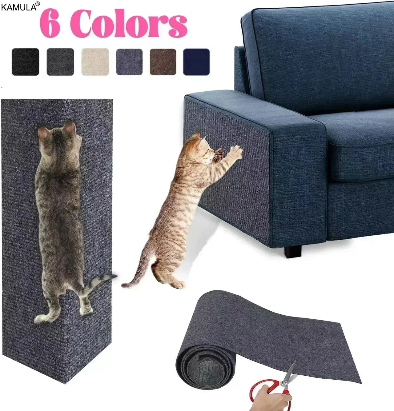 Cat Scratch Furniture Protector – Self-Adhesive Cat Sofa & Wall Guard