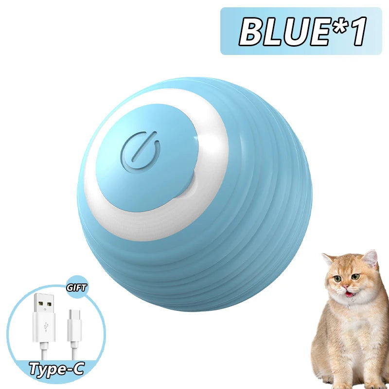 Interactive Cat Ball Toy – Smart Automatic Rolling Ball